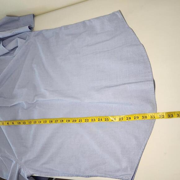 Izod Men's Button Down Shirt Size L Blue Cotton - Picture 5 of 7